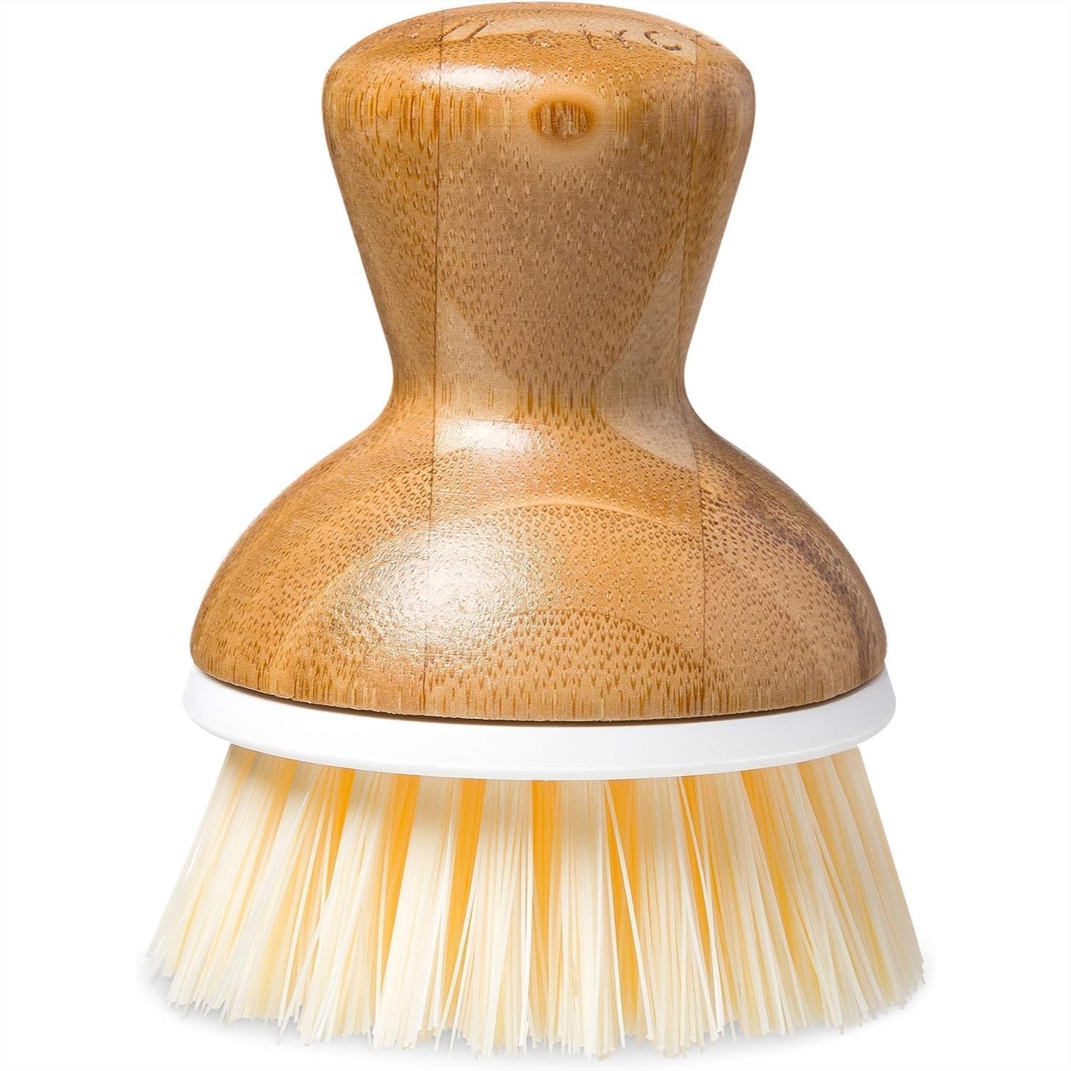 Dish Brush Bamboo - Bamboo Dish Brush with Ergonomic Palm