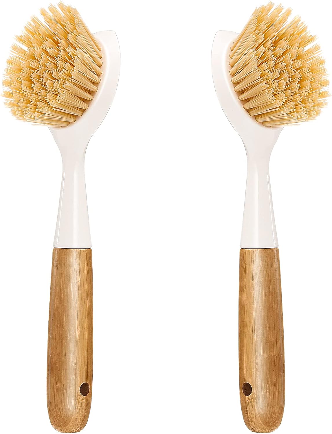 2 Pack Kitchen Dish Brush with – обзор и цена Dish Brush Bamboo