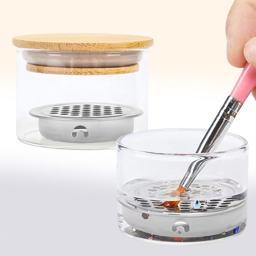 Nail Art Brushes Washing Cup N – обзор и цена Dish Brush Bamboo