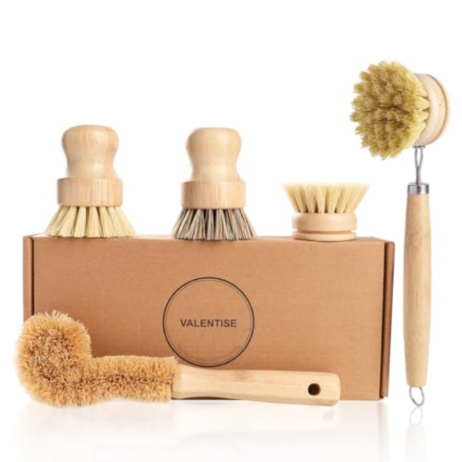 Bamboo Dish Brush Set - 5 Pack – обзор и цена Dish Brush Bamboo