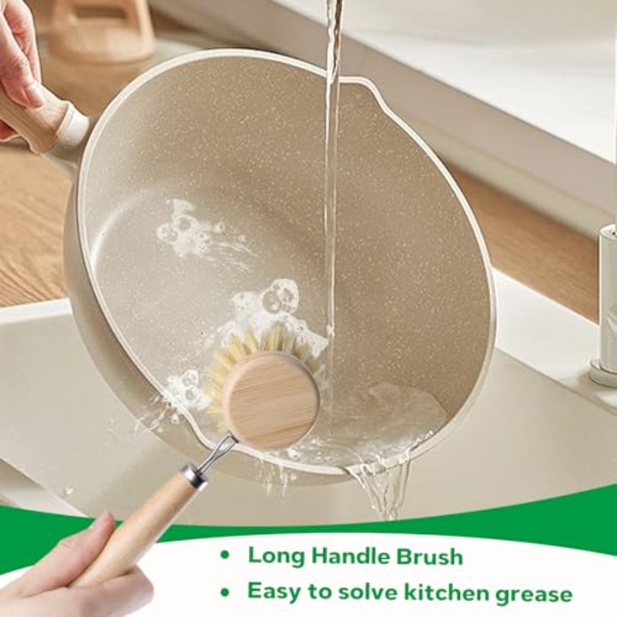 Bamboo Dish Brush Set - 5 Pack – обзор и цена Dish Brush Bamboo