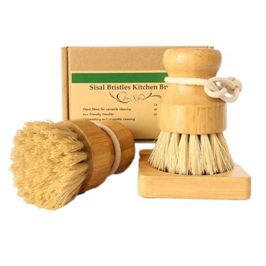 Bamboo Vegetable Brush Set, Na – обзор и цена Dish Brush Bamboo