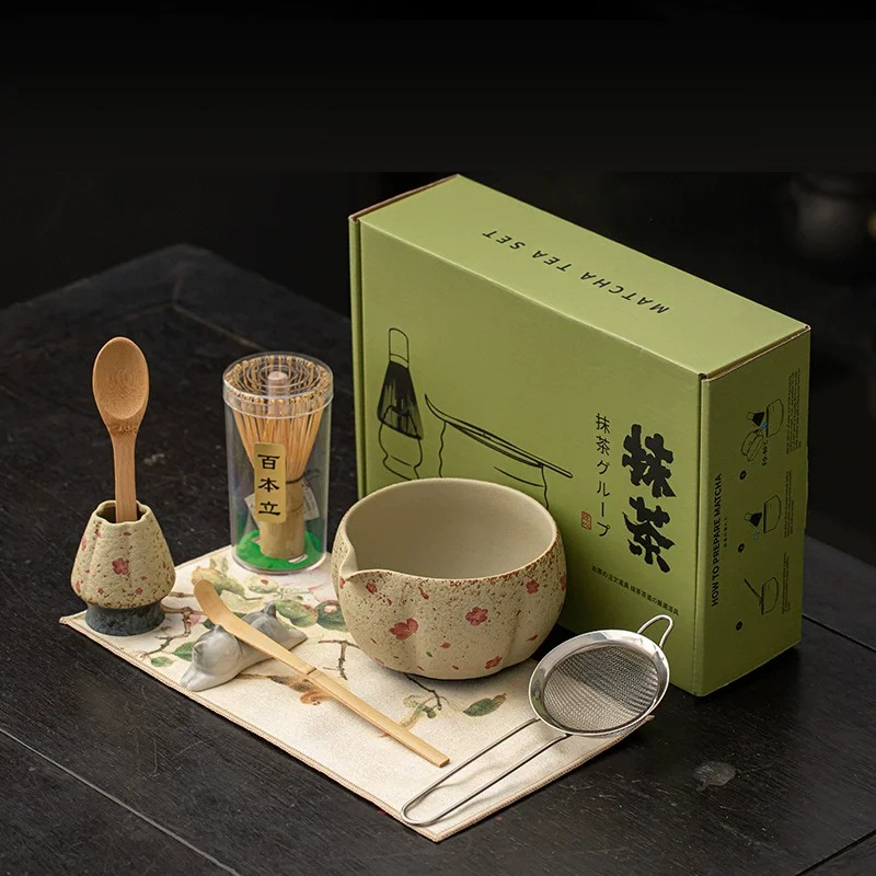 8PCS Japanese Flint red Matcha – обзор и цена Dish Brush Bamboo
